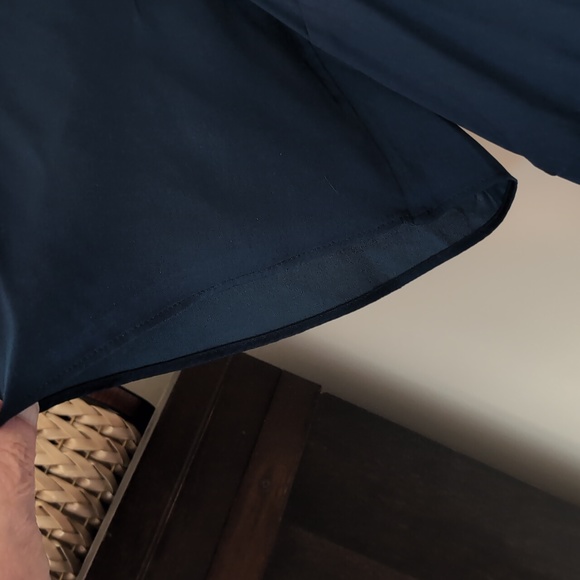 NWT Plus Size Faux Wrap Teal Blouse - Picture 5 of 10